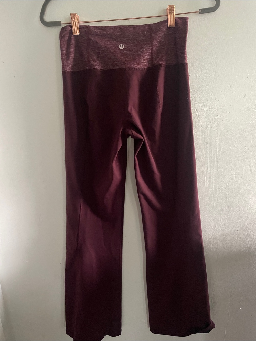 lululemon athletica women’s ' Burgundy High-Waist Flare Leggings